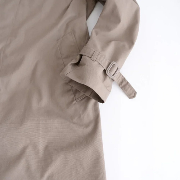 Tip Top Vintage Beige Trench Coat Henley Edition w/  Plaid Liner ~Beige ~Size 40 - Picture 12 of 14